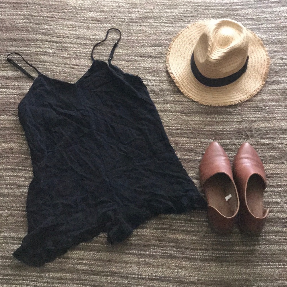 Black Romper // Honey Punch // Small